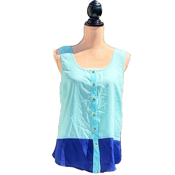 ☀️4/25 Mine Faux Button Front Tank